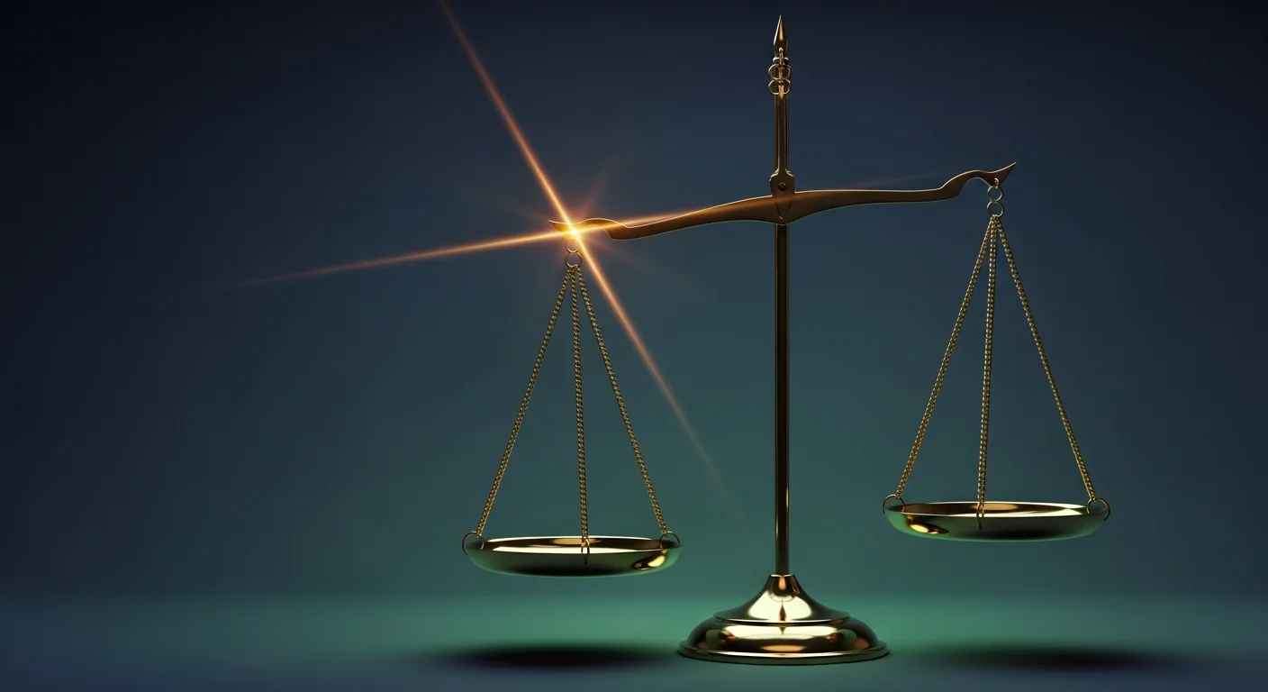 Illustratie van een Griekse zuil en een weegschaal die een gezaghebbende advocatenkantoor-website verbeeldt